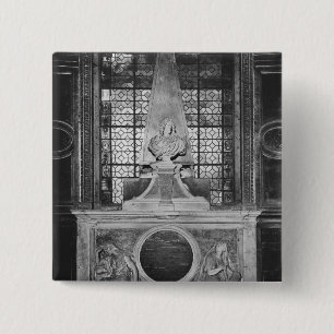 Tomb of Charles Le Brun and his wife 2 Inch Square Button