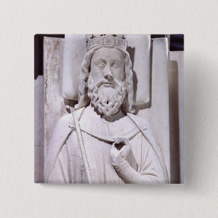 Tomb of Clovis I , King of the Franks 2 Inch Square Button