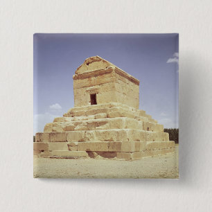 Tomb of Cyrus the Great 2 Inch Square Button