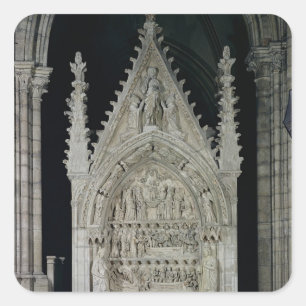 Tomb of Dagobert I King of the Franks Square Sticker