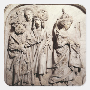 Tomb of Henri II  and his wife Kunigunde Square Sticker