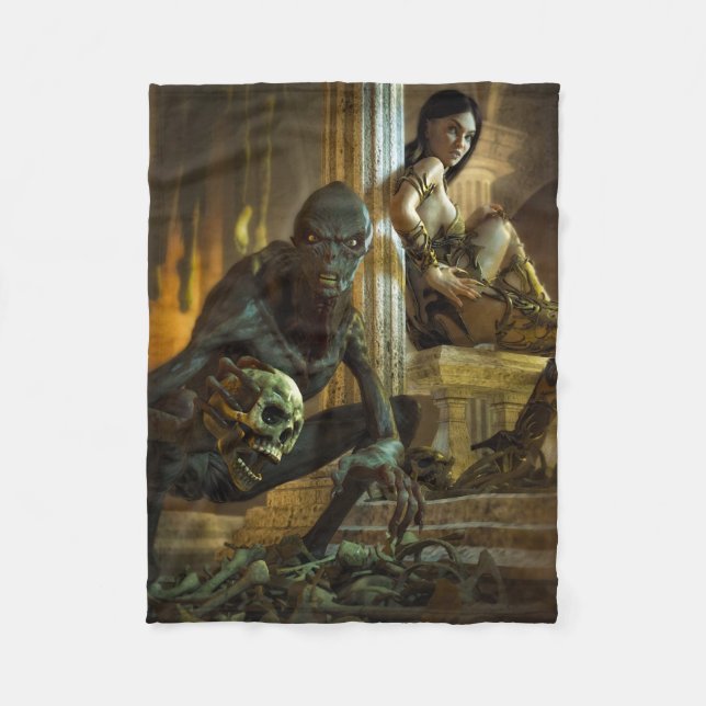Tomb of Horror Fleece Blanket (Front)