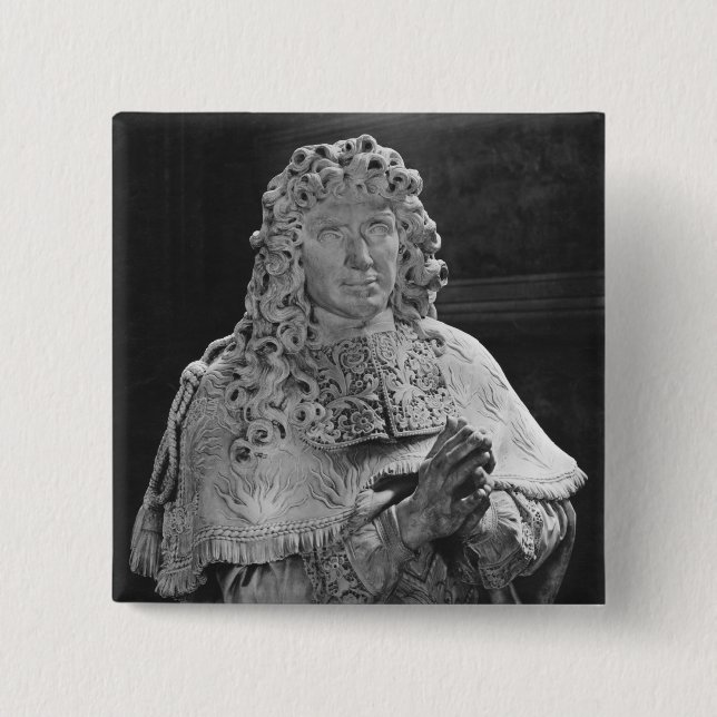 Tomb of Jean-Baptiste Colbert de Torcy 2 Inch Square Button (Front)