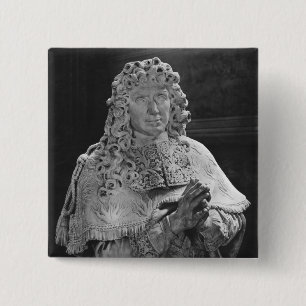 Tomb of Jean-Baptiste Colbert de Torcy 2 Inch Square Button