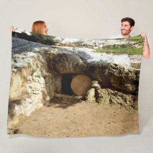 TOMB of JESUS Fleece Blanket