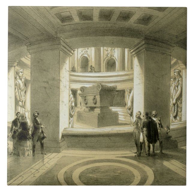 Tomb of Napoleon (1769-1821) at Invalides, from 'P Tile (Front)