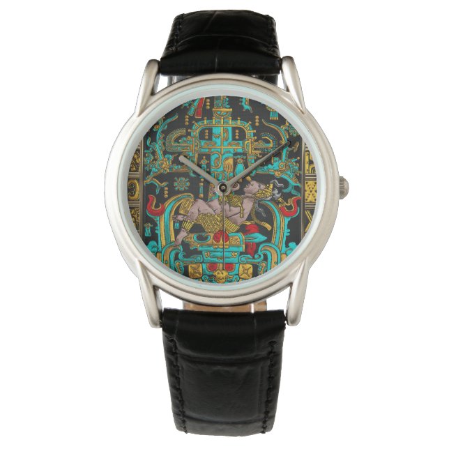 Tomb of Pakal - Palenque Astronaut in Colour Watch (Front)