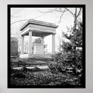 Tomb of President James Polk in Nashville, TN 1864 Poster