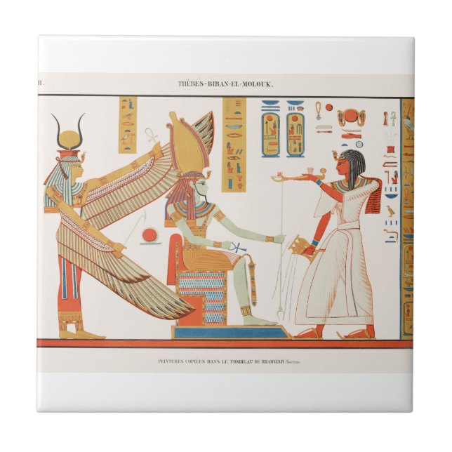Tomb Of Ramses IV Egyptian Ancient Art Tile (Front)