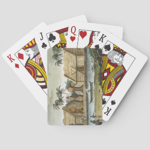 Tomb of Tamahamah at Kaiakakooa, Sandwich Islands, Playing Cards
