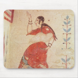Tomb of the acrobats, detail of a dancer mouse pad