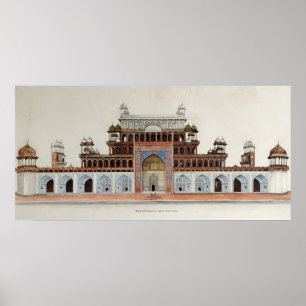 Tomb of the Emperor Akbur at Secundra Poster
