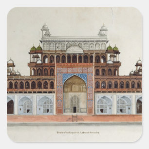 Tomb of the Emperor Akbur at Secundra Square Sticker