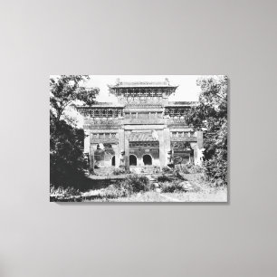 Tomb of the Emperor Qing Taizong Canvas Print