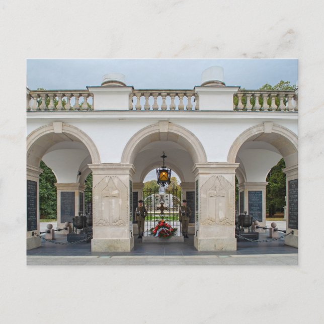 Tomb Of The Unknown Soldier Warsaw Postcard (Front)