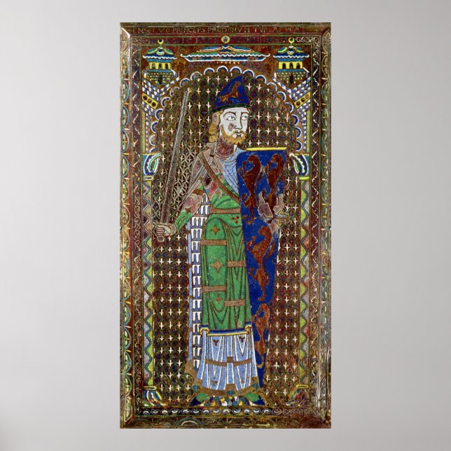 Tomb plaque of Geoffrey Plantagenet Poster (Front)