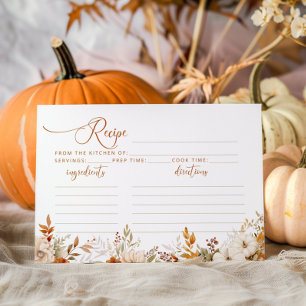 Tomber amoureux carte de recettes de mariée rustiq