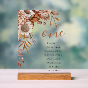 Tomber amoureux Plan de siège Mariage Boho Flowe