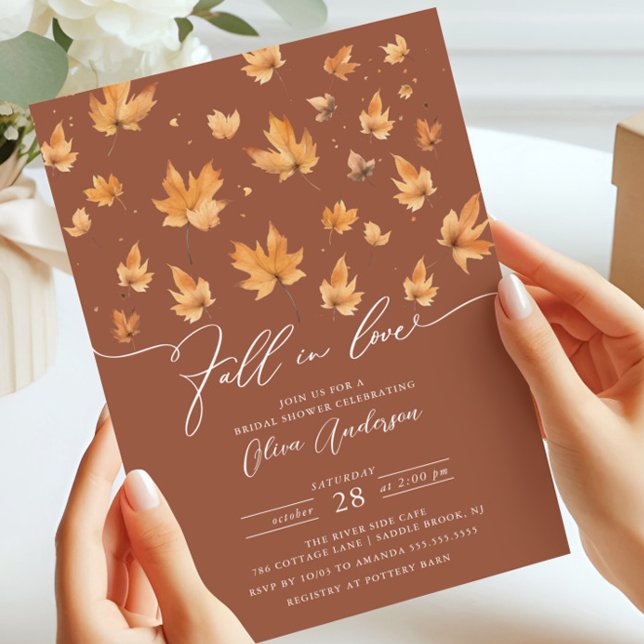 Tomber dans l'amour nuptiale invitation de douche (Créateur téléchargé)