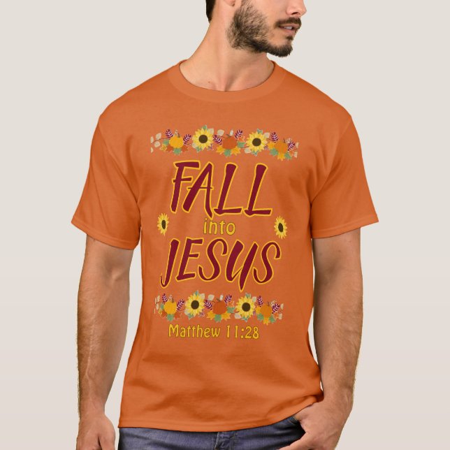 Tomber en T-shirt Jésus (Devant)