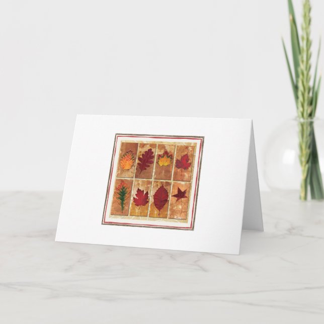 TOMBER LES FEUILLES CARTES POUR NOTES (Devant)