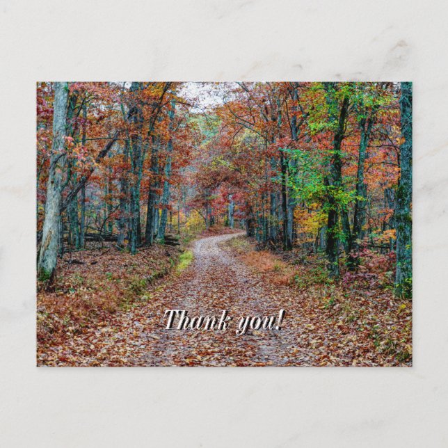 Tomber Sur La Carte Postale Merci Dirt Road (Devant)
