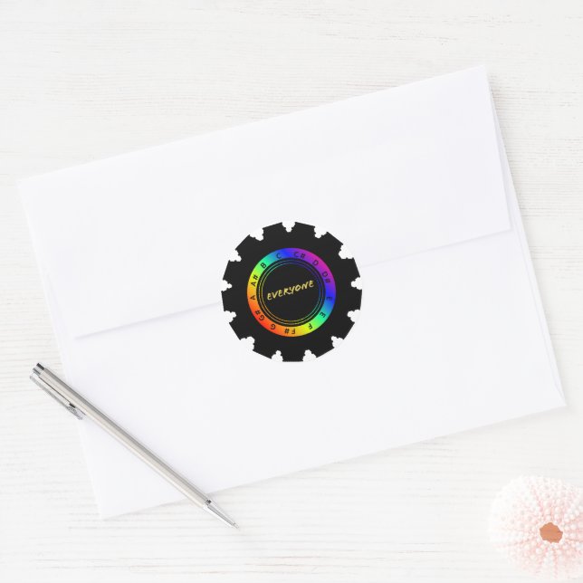 Tombo Pitch Pipe - Equality Sticker (Envelope)