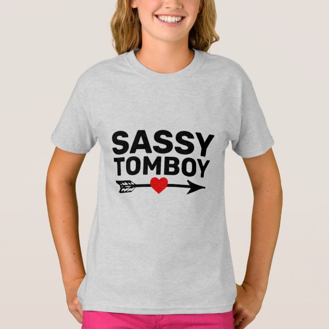 TOMBOY Girls Funny T-Shirts (Front)
