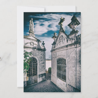 Tombs in a Catholic cemetery in Crato, Portalegre Thank You Card