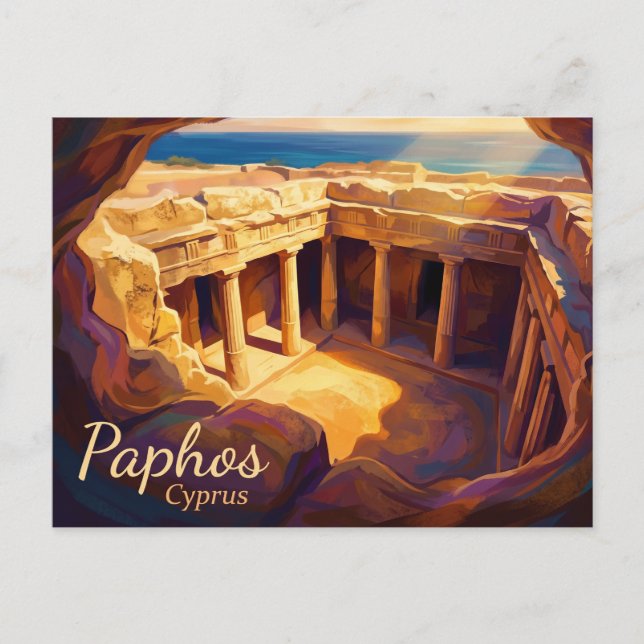 Tombs of the Kings Cyprus Postcard (Front)