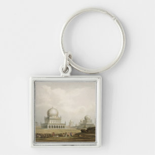 Tombs of the Kings of Golconda in 1813, from Volum Keychain