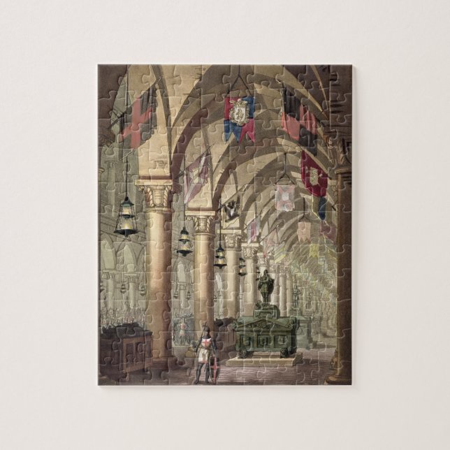 Tombs of the Knights Templar, c.1820-39 (aquatint) Jigsaw Puzzle (Vertical)