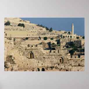 Tombs on the side of the Mount of Olives Poster