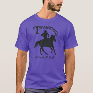 Tombstone Arizona USA Cowboy Black T-Shirt