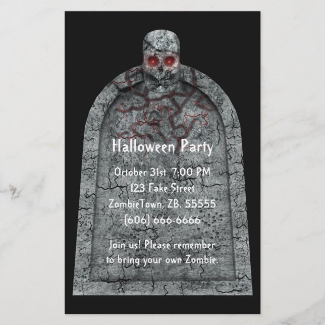 Tombstone - Halloween Flyer (Front)
