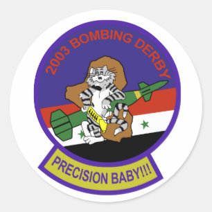Tomcat Patch Classic Round Sticker