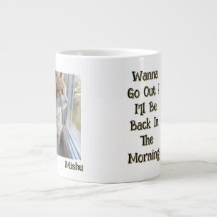 Tomcat, Photo And Name Customizable, Funny Text Large Coffee Mug