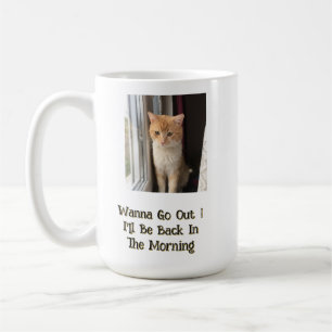 Tomcat, Photo, Funny Text Front Back, Customize, Coffee Mug