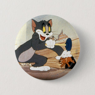 Tome And Jerry Plunger 2 Inch Round Button