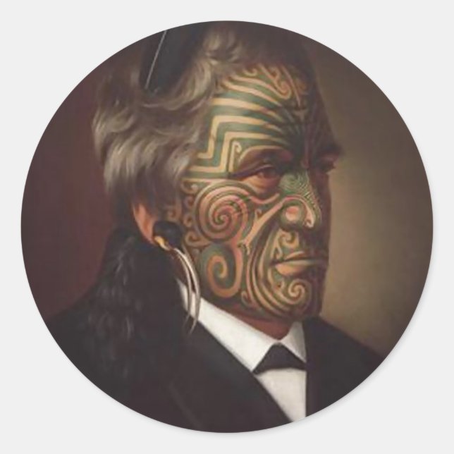 'Tomika Te Mutu' - Gottfried Lindauer Sticker (Front)