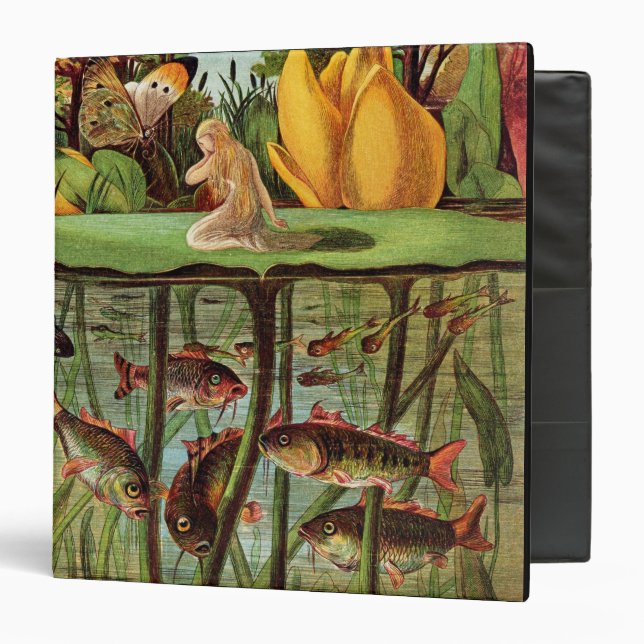 Tommelise very desolate on the water lily leaf, in binder (Front/Inside)