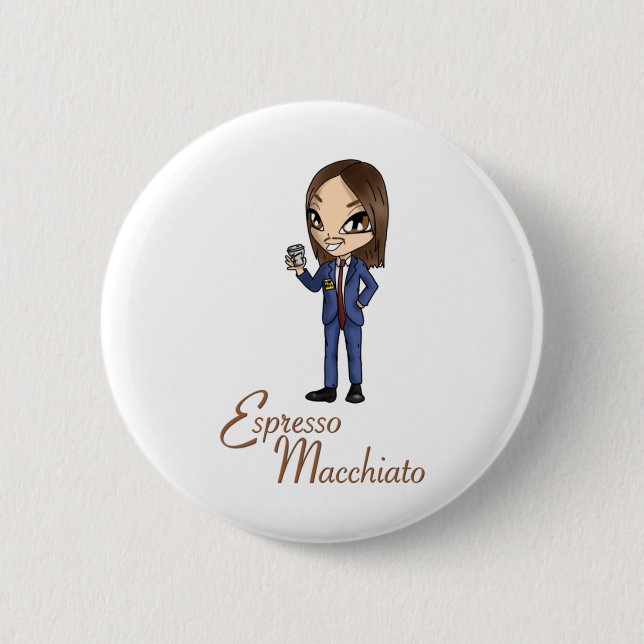 Tommy Cash Espresso Macchiato Eurovision 2025 Esto 2 Inch Round Button (Front)