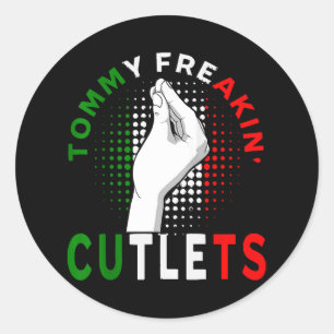 Tommy Cutlets Classic Round Sticker