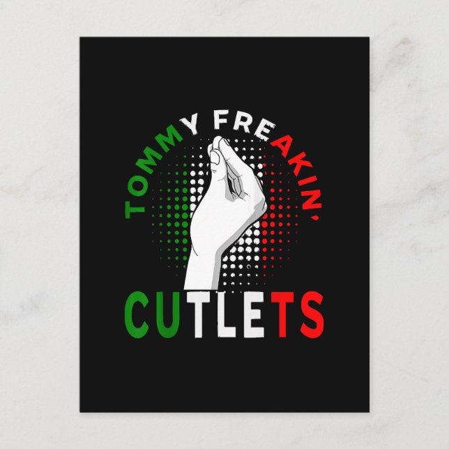 Tommy Cutlets Enclosure Card (Front)