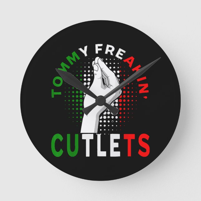 Tommy Cutlets Round Clock (Front)