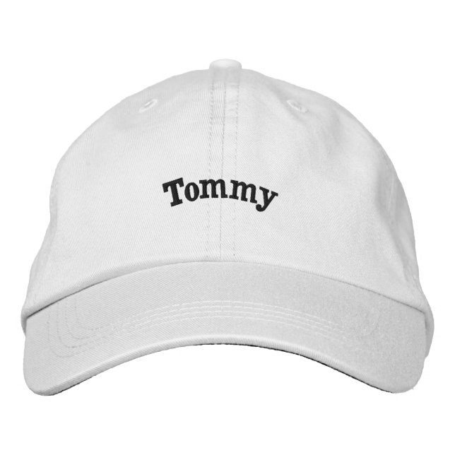 "Tommy" Mens Name Embroidered, Embroidered Hat (Front)