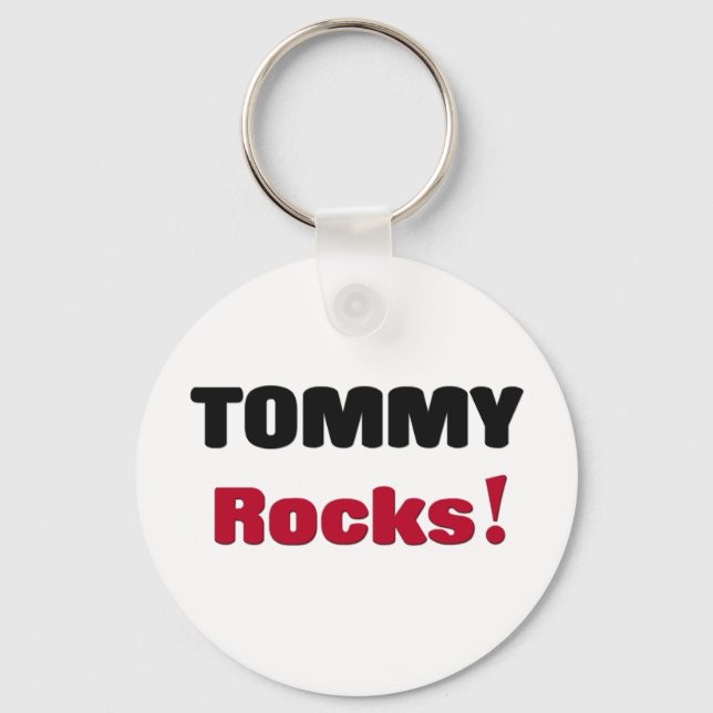 Tommy Rocks Keychain (Front)