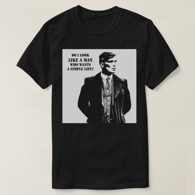Tommy Shelby Canvas Print T-Shirt (Design Front)