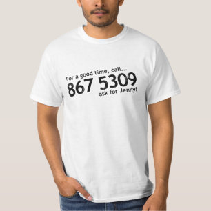 Tommy Tutone 867 5309 T-Shirt