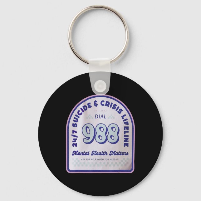 Tomorrow 988 Needs You National Suicide Prevention Keychain (Front)